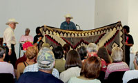 Auction photo from 2011 Navajo Rug Auction, Moab Utah